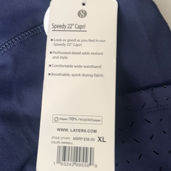 Layer 8 speedy capri leggings size XL - Picture 5 of 7